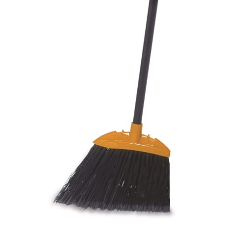 Rubbermaid 56 Inch Jumbo Smooth Sweep Angle Broom, Metal Handle, Black